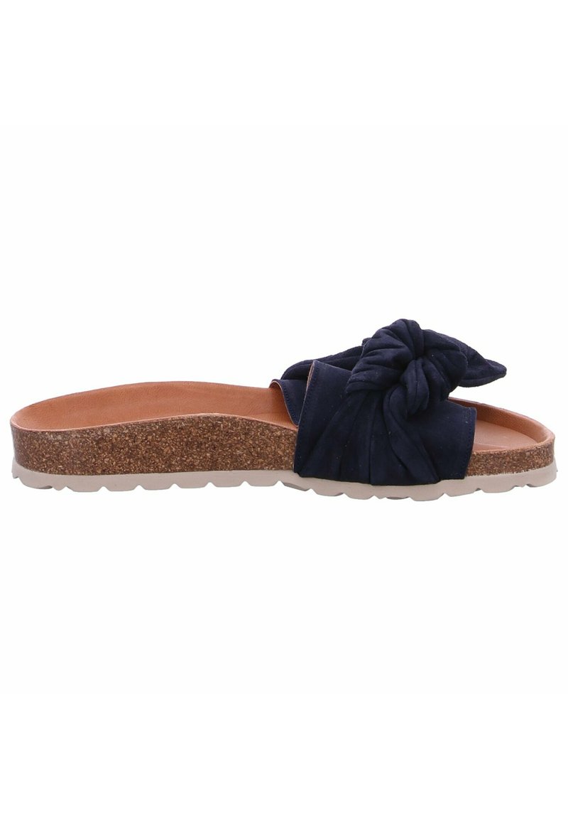 Damen Flache Pantoletten | VERBENAS ROXY Pantolette flach blau/dunkelblau - CD23660 Damen Flache Pantoletten | VERBENAS ROXY Pantolette flach blau/dunkelblau - CD23660