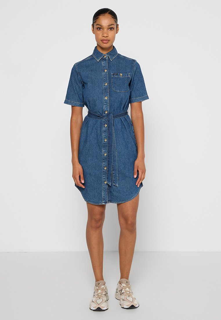 Lee Jeansjurken zwartblauw denim