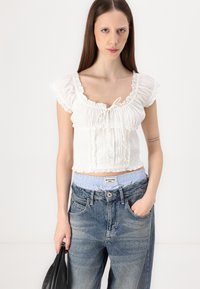 BDG Urban Outfitters JAYA BOXER WAISTBAND - Traperice opuštenog kroja - light vintage