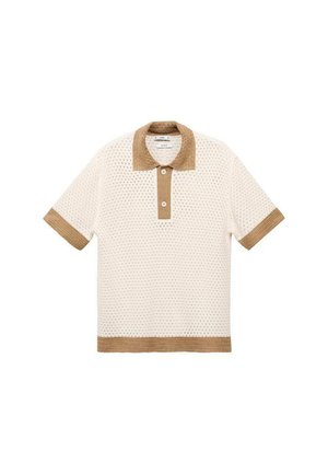 Mango GROS - Polo shirt - off-white, brown