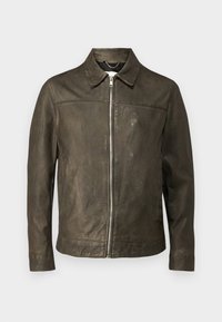 RIKKA - Lederjacke - green