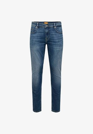 Only & Sons, SLIM FIT JEANS ONSLOOM LOW RISE SKINNY FIT JEANS - Jean slim - medium blue denim