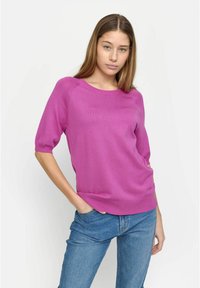 Soft Rebels MARLA O-NECK - Paprasti marškinėliai -  purple orchid