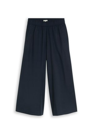 TOM TAILOR, TOM TAILOR HOSEN & CHINO CROPPED WIDE LEG HOSE - Broek - sky captain blue