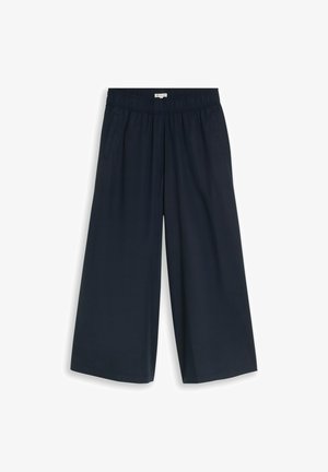 TOM TAILOR, TOM TAILOR HOSEN & CHINO CROPPED WIDE LEG HOSE - Broek - sky captain blue
