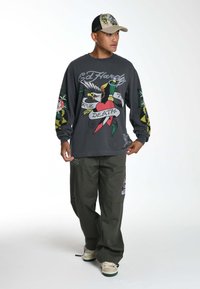 Ed Hardy TRUE-TILL-SNAKE LONG SLEEVE - Långärmad tröja - black