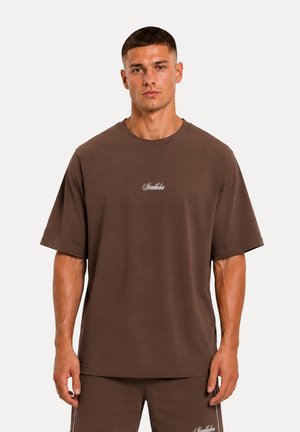 Smilodox, OVERSIZED BASIC TEE CALVENTO - T-shirt basique - braun