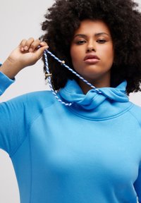Ulla Popken MIT STEHKRAGEN RAGLANFORM LANGE ÄRMEL  - Felpa - dark blue