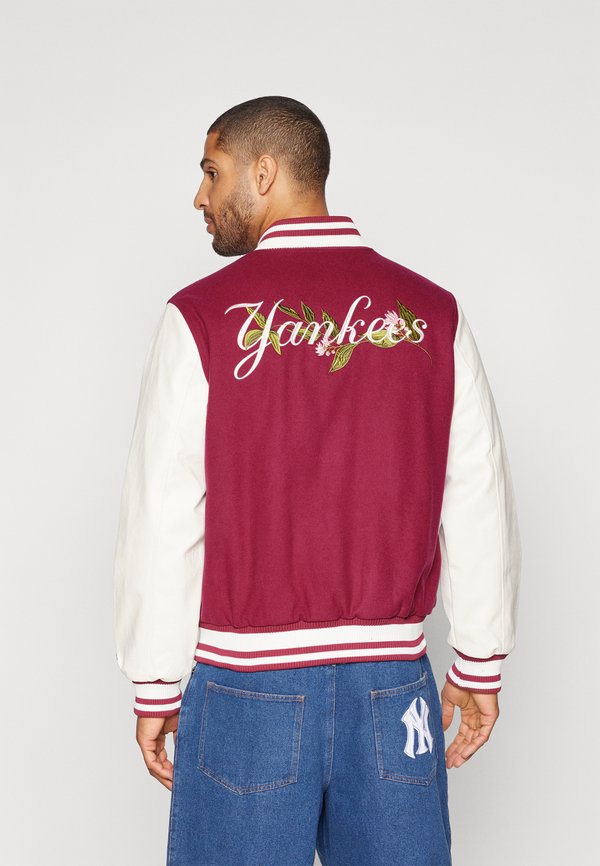 MLB NEW YORK YANKEES FLORAL VARSITY JACKET - Club wear - berry