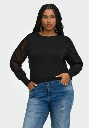 ONLY Carmakoma, BLOUSE CARAMILLA BLOUSE - T-shirt à manches longues - black