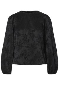 PCNETHE O NECK TIE  - Bluza - black