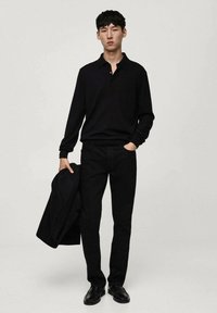 Mango Polo majica - black