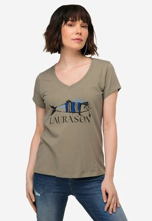 T-Shirt print - khaki