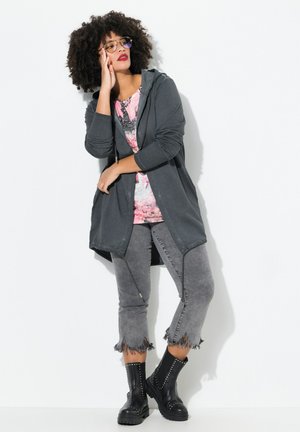 OFFENE FORM - Zip-up sweatshirt - charcoal gray