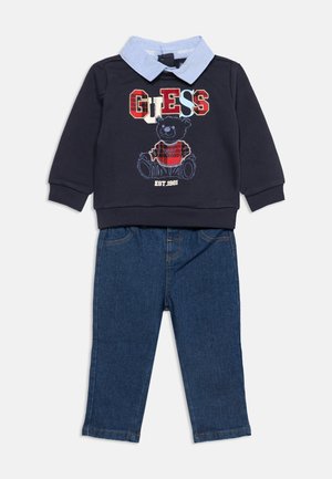 Guess, SET - Sweatshirt - smart blue