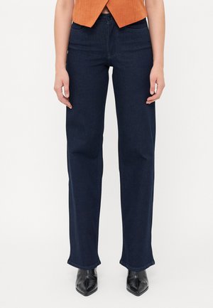ONLMADISON BLUSH  - Leveälahkeiset - dark blue denim
