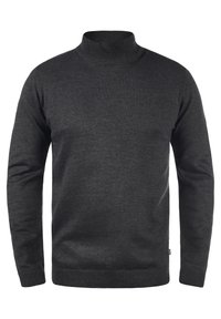 Solid Strickpullover - dark grey