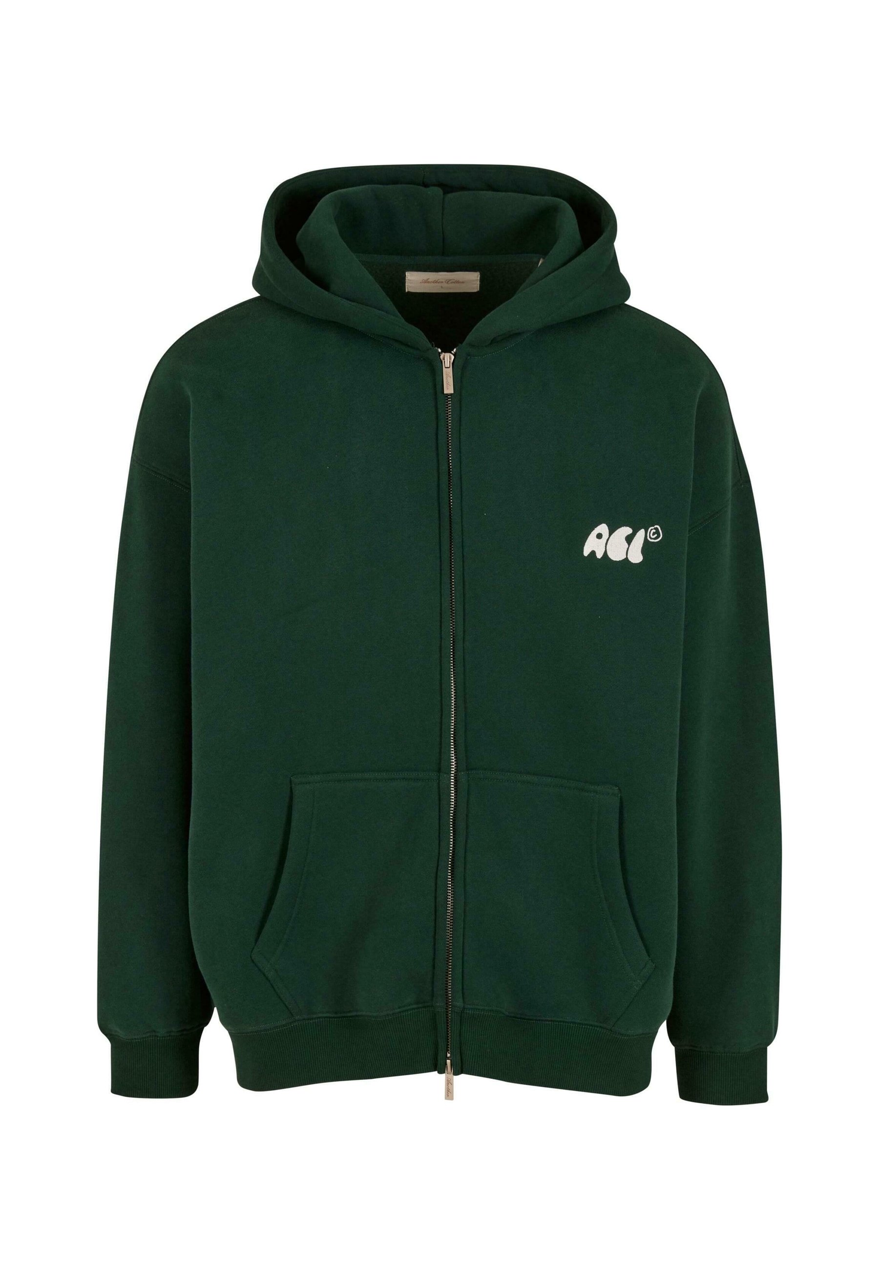 Another Cotton Lab CAFFEINE DEPT - Zip-up sweatshirt - green - Zalando