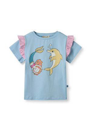 Småfolk T-shirt con stampa - soft sky