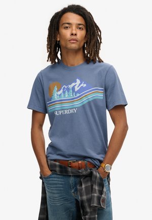 T-Shirt print - eventide blue