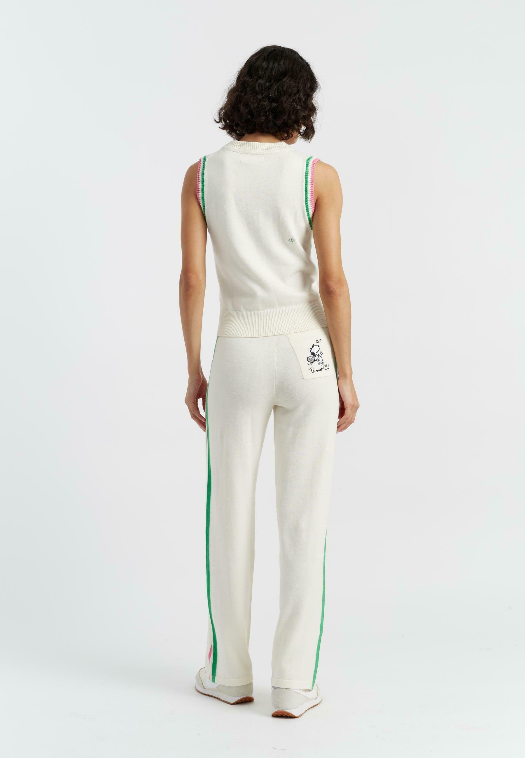 売れ筋商品|||チンティアンドパーカー カットソー トップス レディース Women's Cotton Peanuts Racquet Club Tank Cream CHINTI & PARKER PEANUTS RACQUET CLUB TANK - Top - cream