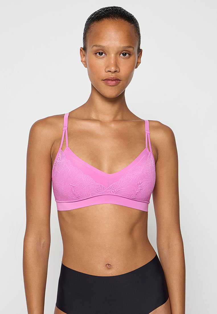 Chantelle Triangel BH gemêleerd donkerroze Chantelle Triangel BH gemêleerd donkerroze