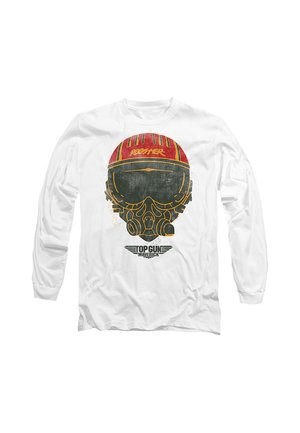 Cotton Soul, TOP GUN ROOSTER HELMET - Long sleeved top - white