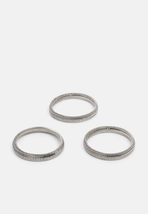 Jack & Jones JACMETALLIC 3 PACK UNISEX - Bracelet - silver-colour