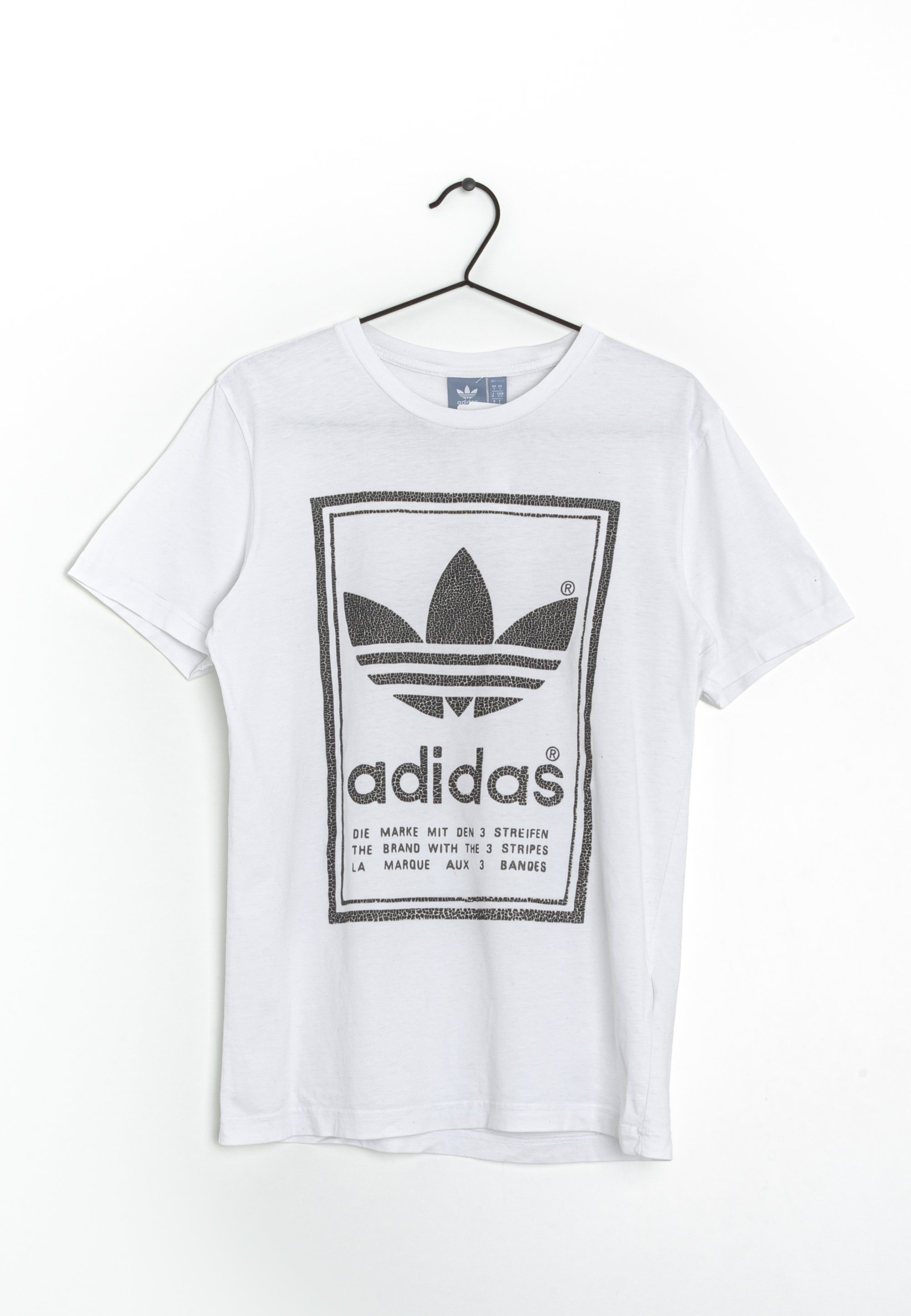 White Adidas Originals Die Marke Mit Den Streifen White T-shirt