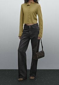 Massimo Dutti Strickjacke - olive
