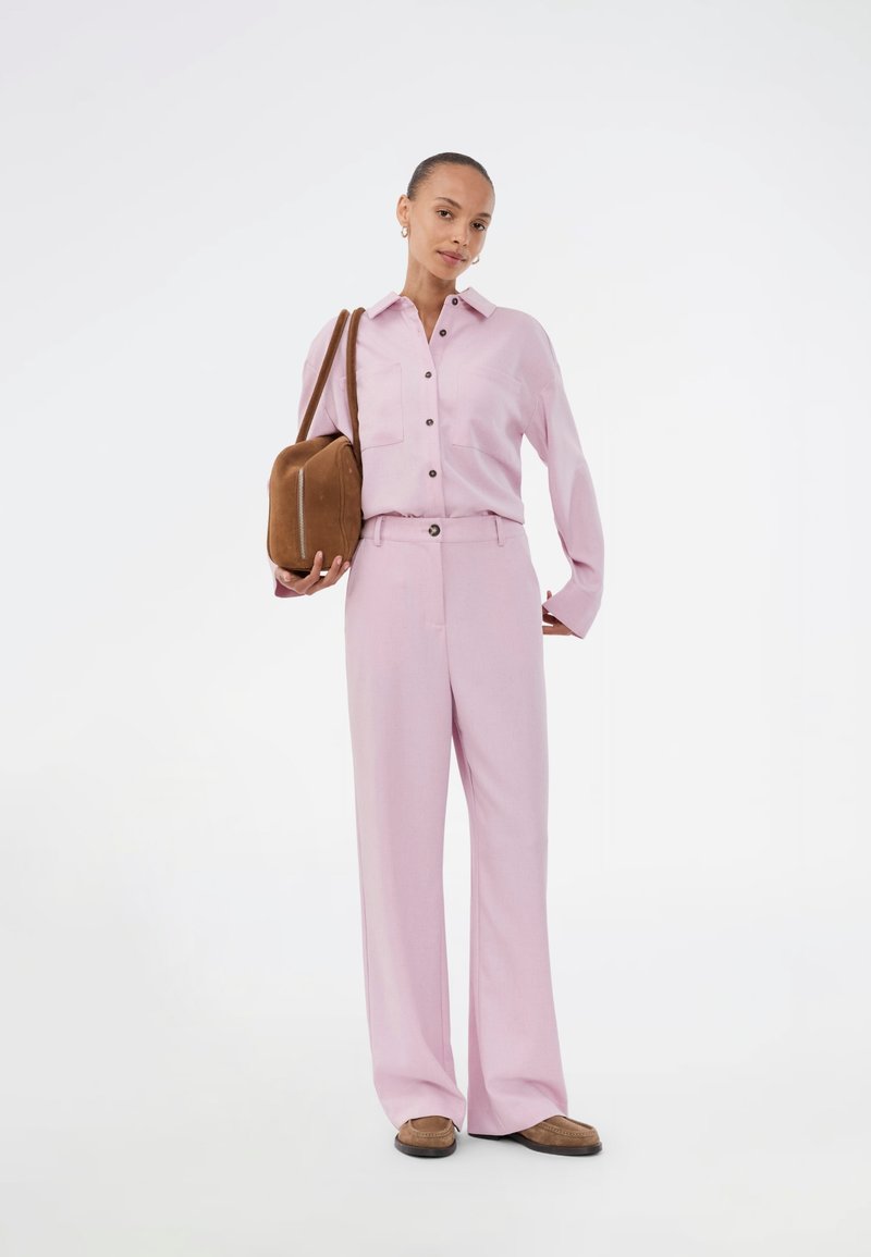 Modstrm SOPHIE SHIRT - Button-down blouse - pink melange/light pink -  Zalando.ie