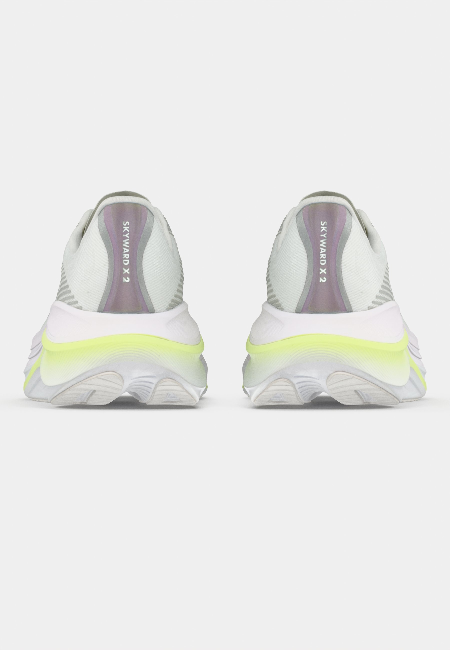 HOKA SKYWARD X 2 - Laufschuh Straße - white/neon yuzu/weiß - Zalando