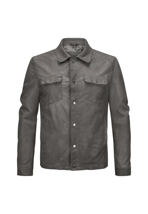 MSSantiago - Lederjacke - grau