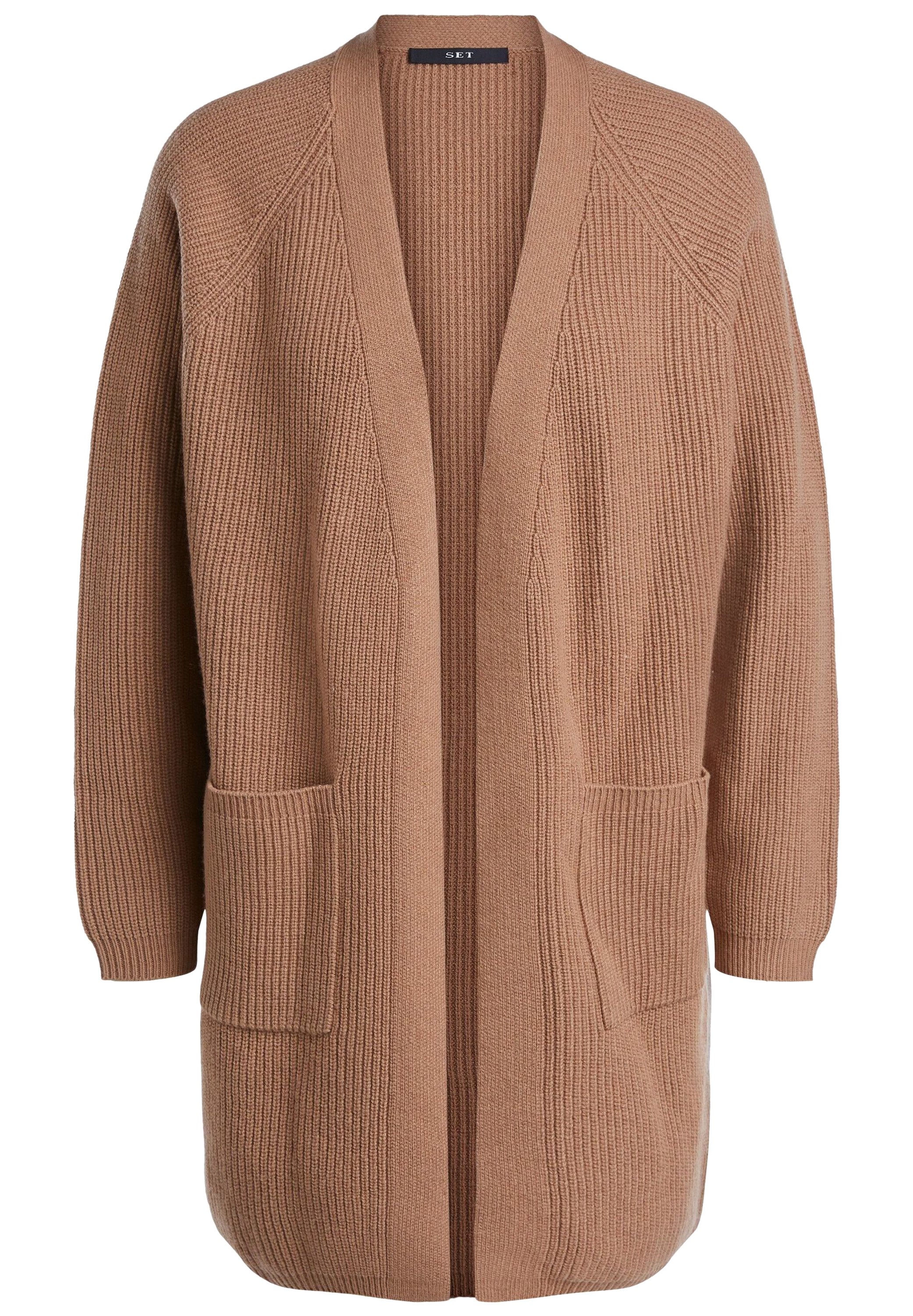 dark camel cardigan