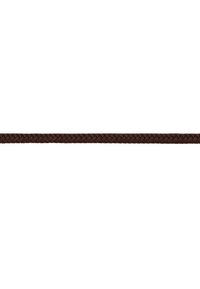 Cintura in pelle intrecciata marrone con una texture liscia e una larghezza uniforme, caratterizzata da un design semplice e senza ulteriori decorazioni.