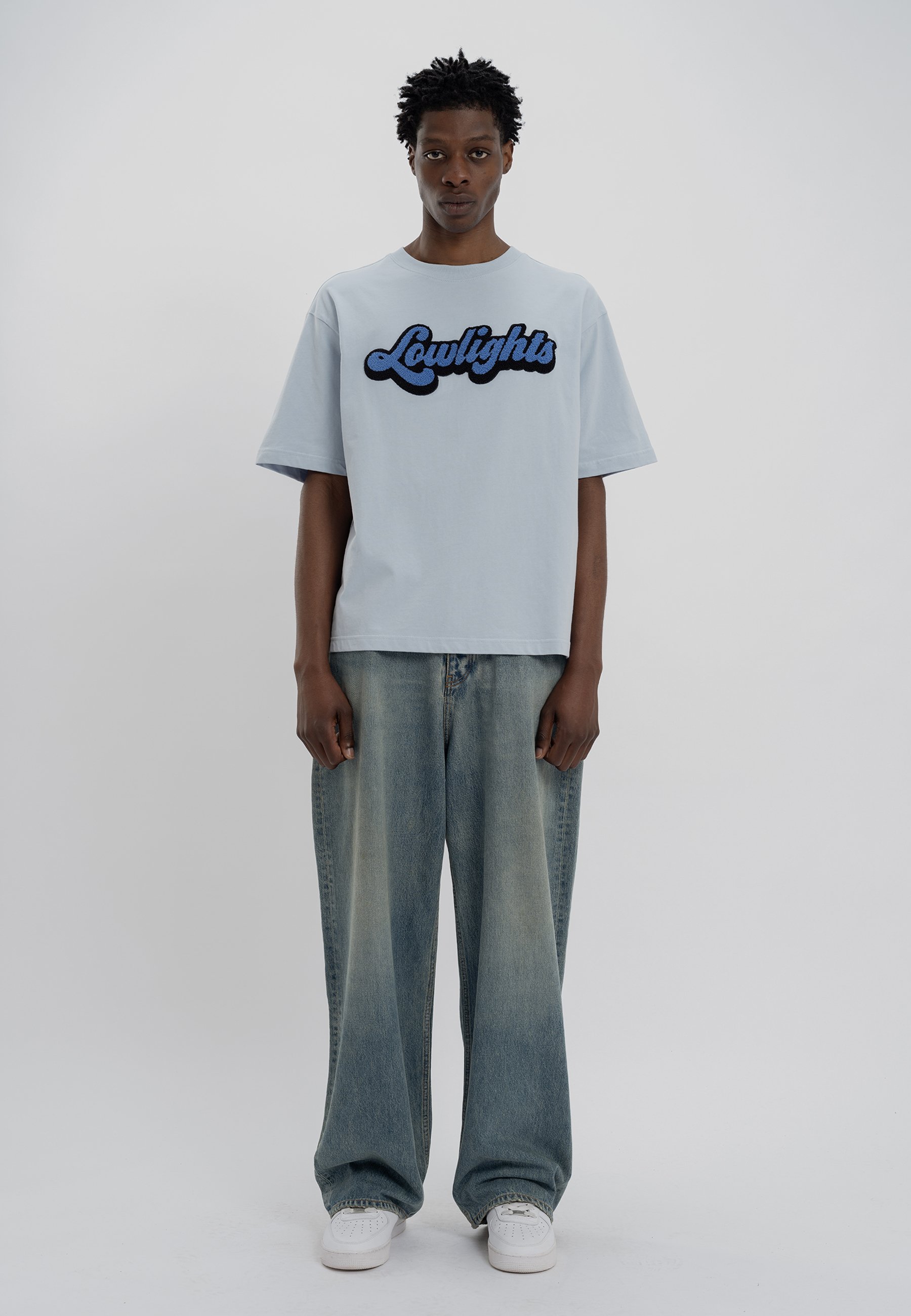 LOW LIGHTS STUDIOS® TRENDY - Print T-shirt - sky blue/blue - Zalando