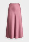 SATIN CHARMEUSE MIDI SKIRT - sukňa v tvare A - rose blush