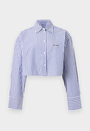 Calvin Klein Underwear, CROPPED SHIRT - Pidžaama ülemine osa - blue river/fog