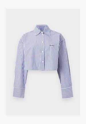 Calvin Klein Underwear, CROPPED SHIRT - Pidžaama ülemine osa - blue river/fog