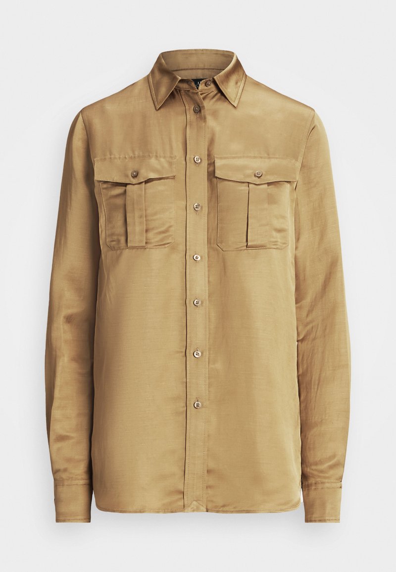 Lauren Ralph Lauren Petite Overhemdblouse beige Lauren Ralph Lauren Petite Overhemdblouse beige