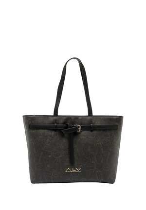 SHOPPING - Shopping bag - black passport