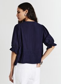 Calliope RICAMO A JOUR - Blouse - blu