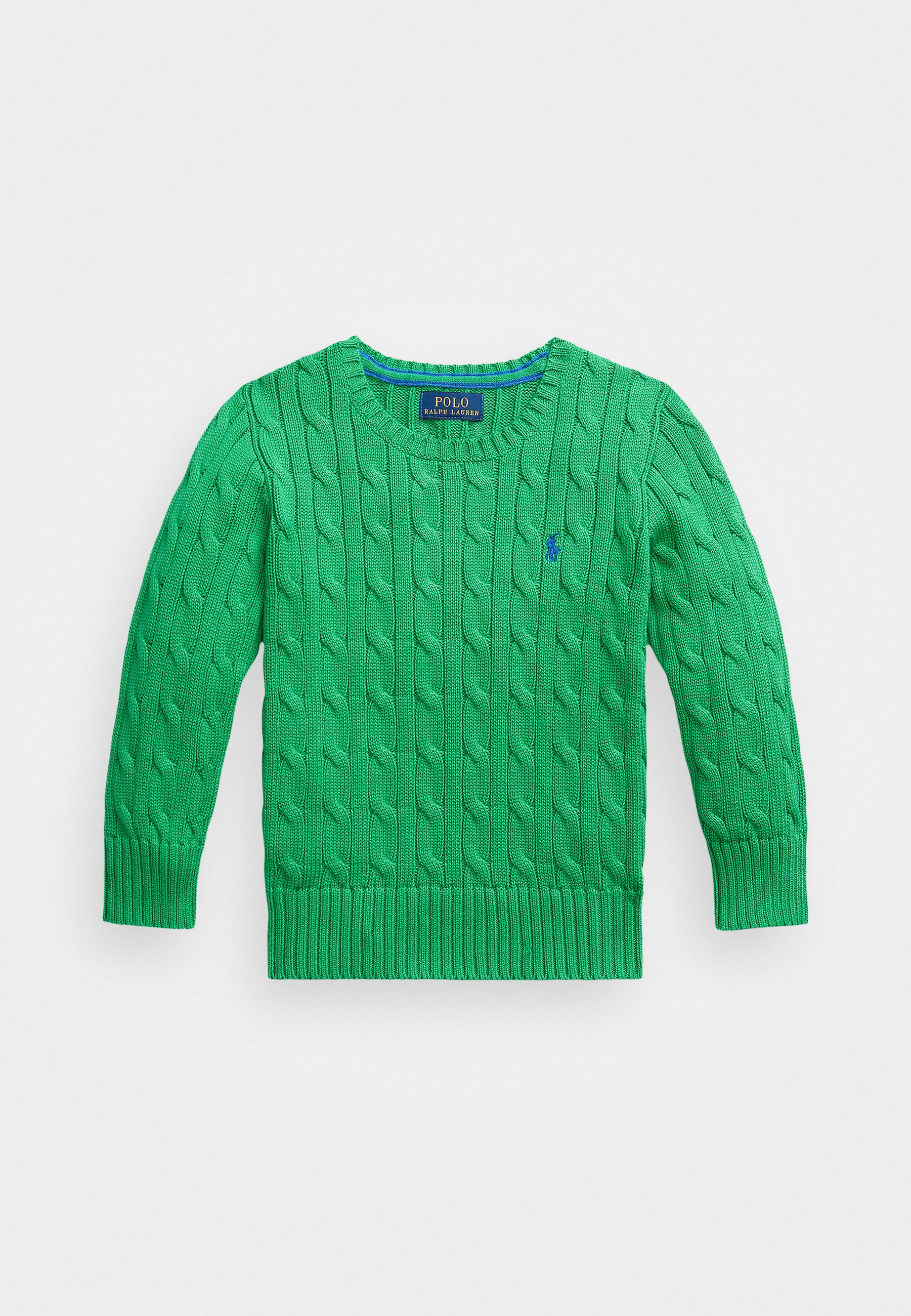 ★★POLO RALPH LAUREN★★ Cable Knit Cotton Sweater Green MN Polo Ralph Lauren CABLE-KNIT COTTON JUMPER - Jumper - green