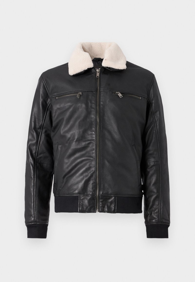Lee Cooper Leren jas zwart Lee Cooper Leren jas zwart