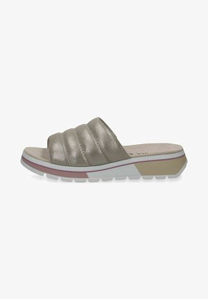 Caprice, Mules - stone metallic
