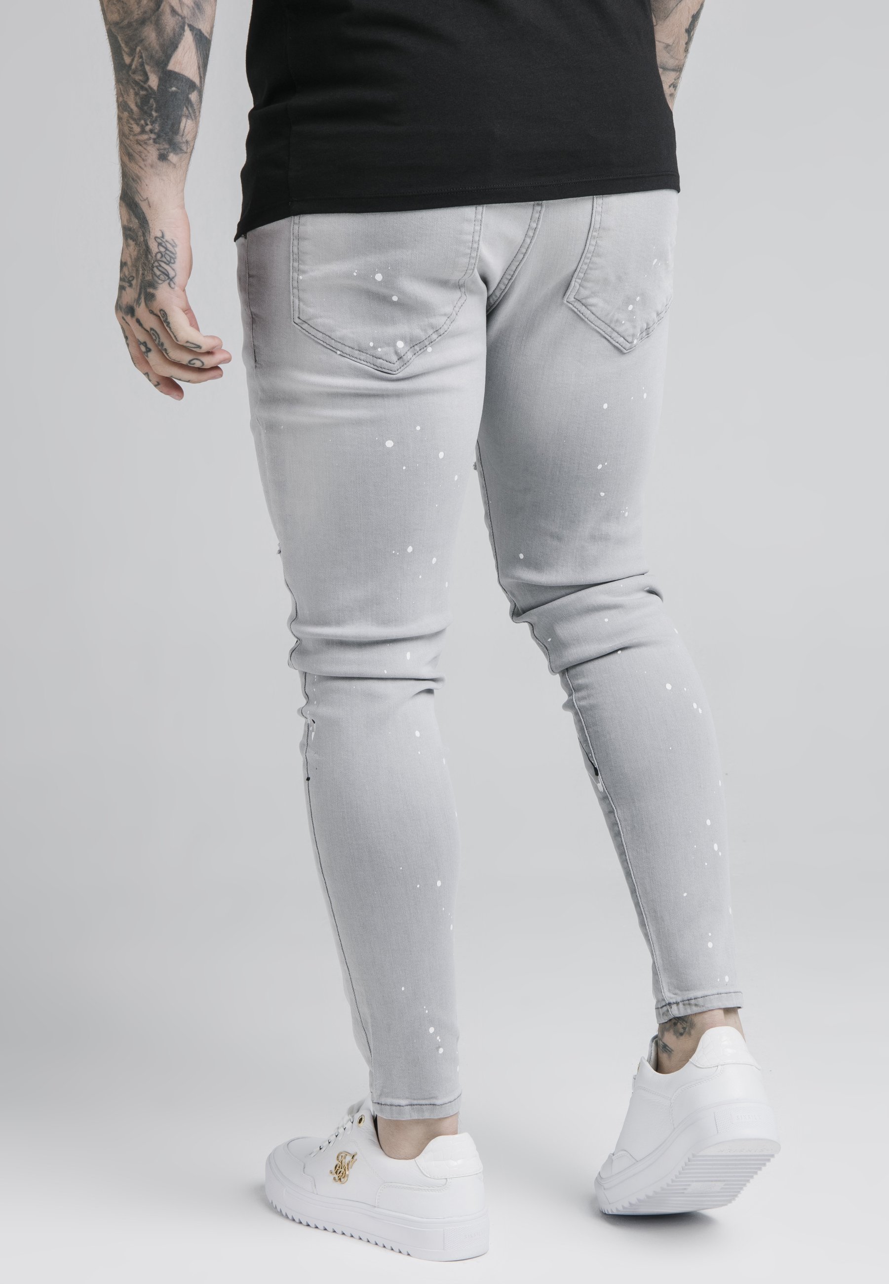 SIKSILK ELASTICATED RIOT Jeans Skinny Fit grey Zalando.no SIKSILK ELASTICATED RIOT - Jeans Skinny Fit - grey