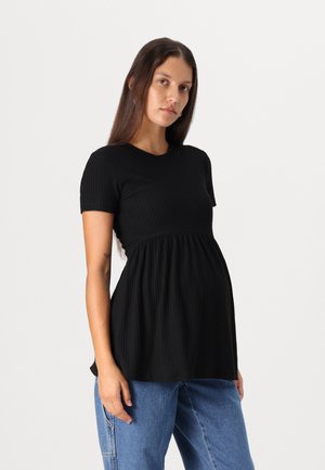 ONLY MATERNITY, Peplum OLMMALAYA Peplum - Camiseta básica - black