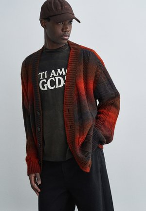 DEGRADE BUTTONED CARDIGAN - Cardigan - tobacco