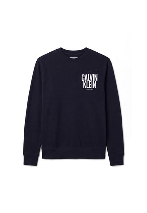 Calvin Klein Jeans, LOGO EMBROIDERY TERRY JUMPER - Суитшърт - dark sapphire