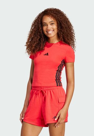 W 3S SJ T - Print T-shirt - pure ruby   black